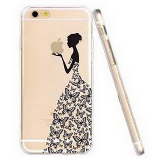 iPhone 6+ 6S+ Plus Frau / Liebe Handyhlle Hlle Tasche Cover Case Silikon