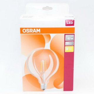 OSRAM LED RETROFIT CLASSIC GLOBE 40, Filam., E27, 2700K, 4,5W, 470lm, 300, klar