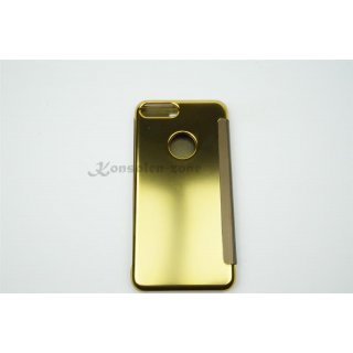 Iphone 7 Plus / 5.5 LED View Flip Case Tasche Gold Cover Schutzhlle