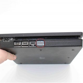 4 x Playstation 4 Siegel Ersatz schwarz fr hintere Schrauben Phat Slim Pro