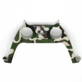 Controller Frame Griff Gehuse Rahmen Shell Cover Case fr Sony PS5 Gamepad Camouflage Grn