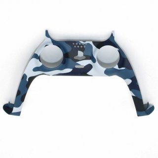 Controller Frame Griff Gehuse Rahmen Shell Cover Case fr Sony PS5 Gamepad Camouflage Blau
