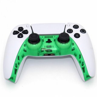 Controller Frame Griff Gehuse Rahmen Shell Cover Case fr Sony PS5 Gamepad Transparent Grn