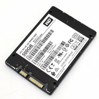 WD Blue&trade; 500GB Interne SATA SSD 6.35cm (2.5 Zoll) SATA 6 Gb/s Bulk WDS500G2B0A