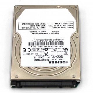 Toshiba MK3252GSX 320 GB 5400 U/min SATA2/SATA 3.0 Gb/s 8 MB Notebook Festplatte (6,3 cm)