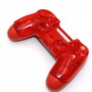 Controller Gehäuse / Cover Crystal Rot Sony...