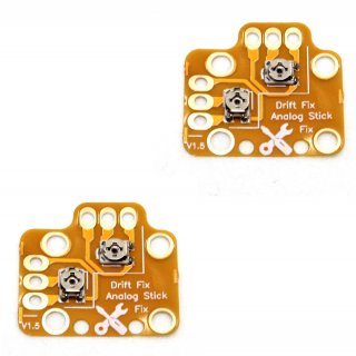 2 x Analog Controller Stick Drift Fix V1.5 - Hilfe bei "Figur läuft weg", gold für Sony PlayStation 4 PS4 Controller