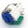 2 x PS4 Analog Hallefect Hallefekt Controller 3D Steuer Modul Thumbstick Stickdrift Potentiometer Blau