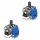 2 x PS5 Analog Halleffect Halleffekt Controller 3D Steuer Modul Thumbstick Stickdrift Potentiometer blau