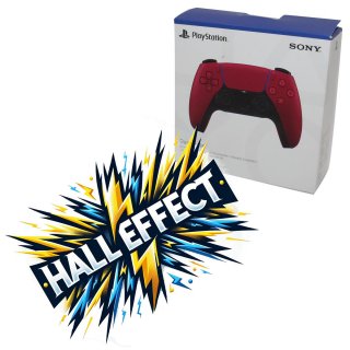 Sony Playstation 5 DualSense PS5 Wireless-Controller Cosmic Red  + Halleffect Halleffekt Sticks *Neu
