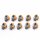 10 x PS5 Analog Halleffect Halleffekt Controller 3D Steuer Modul Thumbstick Stickdrift Potentiometer Orange V3 "L -4C"