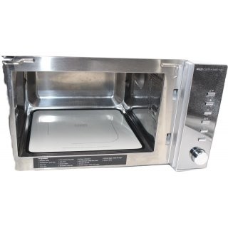 CASO  MG20 Ceramic menu 2-in-1 Mikrowelle mit Grill  Keramikboden und Grill-Rost f�r 2 Ebenen, 900 W, 1000 W Grill, 20 L, Edelstahl, verspiegelt - gebraucht