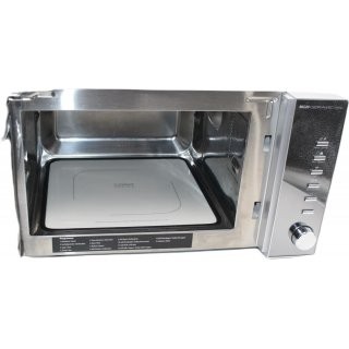 CASO  MG20 Ceramic menu 2-in-1 Mikrowelle mit Grill  Keramikboden und Grill-Rost f�r 2 Ebenen, 900 W, 1000 W Grill, 20 L, Edelstahl, verspiegelt - gebraucht