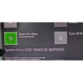 Microsoft XBOX One X Mainboard + Laufwerksplatine defekt - Fehlercode E102 10030C02 8007045D