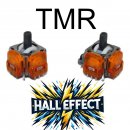 2x PS5 Hall Effect TMR Analog Sticks Orange Controller...