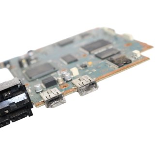 Mainboard GH-032-21 f�r PS2 SLIM - SCPH 70004 - USB Ports & Lan Port zugeklebt