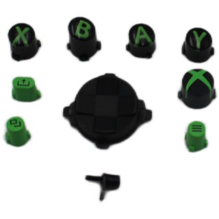 Velocity Green Knöpfe Steuerkreuz Tasten X Y A B für Original Xbox One Controller 1914