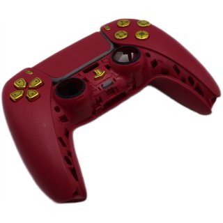 Original Controller Gehäuse Cosmic Red BDM-030 + Buttons (gold) DualSense Sony Playstation 5 PS5 gebraucht
