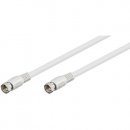 10 x SAT DVB-S SatelitenKabel F Stecker 75 Ohm für...