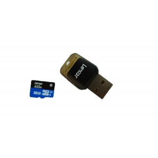 Lexar 32gb Micro SD SDHC Speicherkarte 95mb/s 633x UHS-I Class 10 + USB Adapter