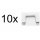 10 x Mentor 268.1 Tragegriff Aluminium (L x B x H) 69 x 12.2 x 40mm