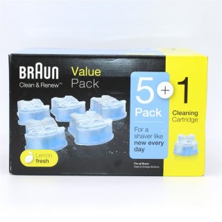 BRAUN CCR5+1 Reinigungskartuschen Clean&Renew  Vorteilspack  CCR 5+1