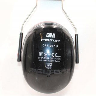 3M Kapselgehörschutz Lärmschutz Gehörschutzkapsel Gehörschütze PELTOR OPTIME III