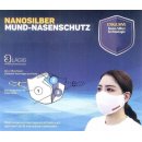 Waschbare Nanosilber Atemschutzmaske Mundschutz Maske neu...
