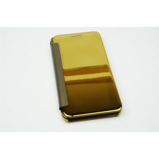 Iphone 7 Plus / 5.5 LED View Flip Case Tasche Gold Cover Schutzhülle