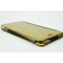 Iphone 7 Plus / 5.5 LED View Flip Case Tasche Gold Cover Schutzhülle