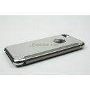 Iphone 7 Plus / 5.5 LED View Flip Case Tasche Silber Cover Schutzhülle