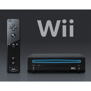 Nintendo Wii Konsole Schwarz gebraucht mit Homebrew Channel Installation