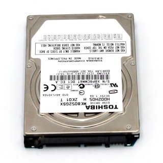 Notebook 80GB Toshiba MK8052GSX HDD2H05 SATA 2.5 5400rpm gebraucht