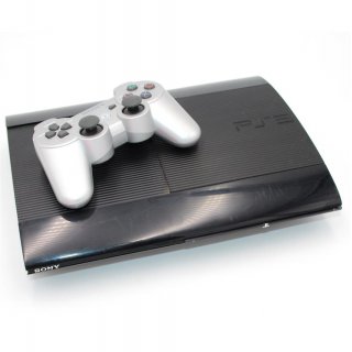 Sony Playstation 3 PS3 Konsole Super Slim 250 GB in Schwarz  CECH-4004A gebraucht 1 x Controller