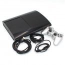 Sony Playstation 3 PS3 Konsole Super Slim 250 GB in Schwarz  CECH-4004A gebraucht 1 x Controller