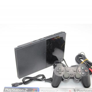 PlayStation 2 PS2 Konsole black SCPH 90004 internes Netzteil gebraucht