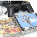 Sony Playstation PS One SCPH-102 Video Game Konsole 3 Spiele gebraucht