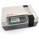 Original NES Nintendo Konsole Gerät 1 Controller & Spiel Four Players Tennis