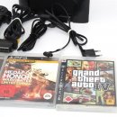 Sony PlayStation 3 super slim 320 GB + 3 Spiele schwarz CECH-4004A gebraucht USK 18