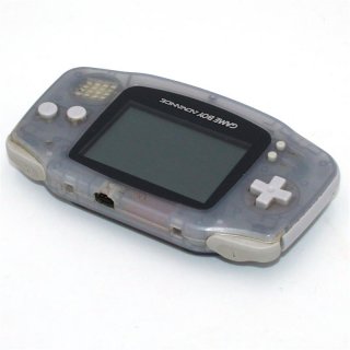 Game Boy Advance Konsole Clear Blue + 1 Spiel + Tasche - gebraucht