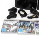 Sony PlayStation 3 PS3 80GB [inkl. DualShock Controller] schwarz - gebraucht + 3 Spiele
