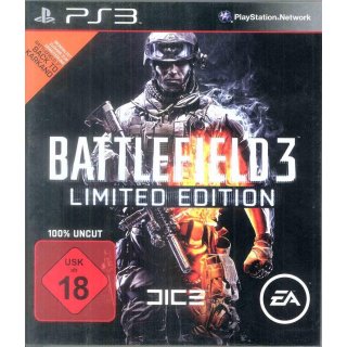 Battlefield 3 - Limited Edition - PS3 Spiel USK18  Gebraucht