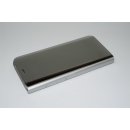 Handyhülle für Samsung Galaxy S6 Clear View Standing Silber Cover Schutzhülle