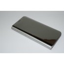 Handyhülle für Samsung Galaxy S6 Clear View Standing Silber Cover Schutzhülle