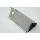 Handyhülle für Samsung Galaxy S6 Clear View Standing Silber Cover Schutzhülle